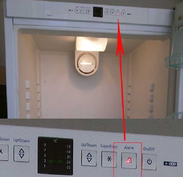 а) Неправильная температура в холодильной камере