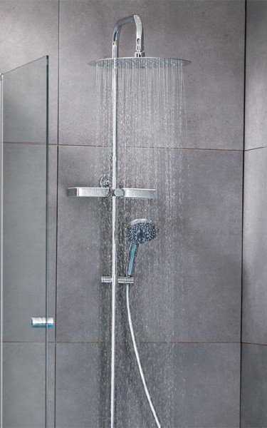 Тропический душ для ванной: виды, конструкция + установка