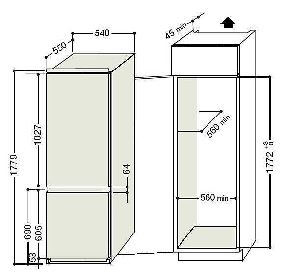 Ширина холодильника: стандартные размеры разных моделей, рекомендации по выбору
